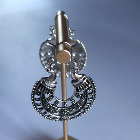 New! Bohemian Silver Drop Earrings - Picture 7 of 14